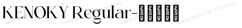 KENOKY Regular字体转换